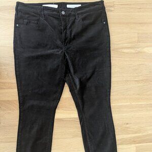 Anthrologie Pilcro & the Letterpress Black Velvet Jeans size 33